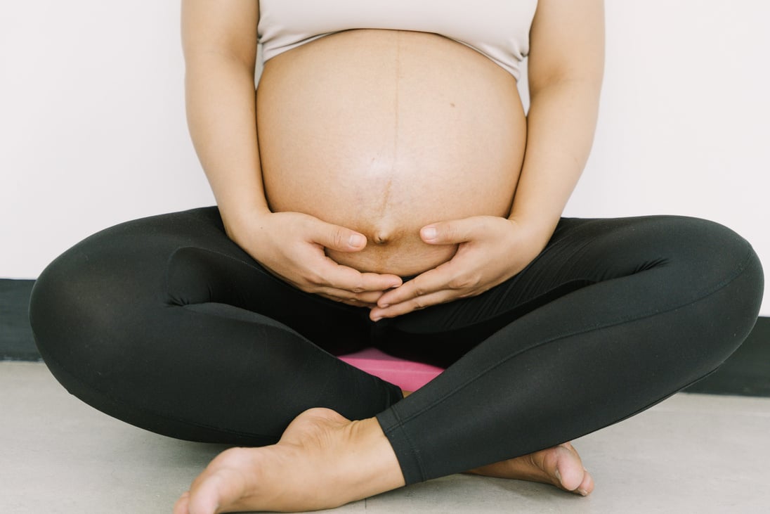 Pregnant Woman in Activewear 